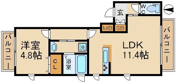 グランメール永田の物件間取画像